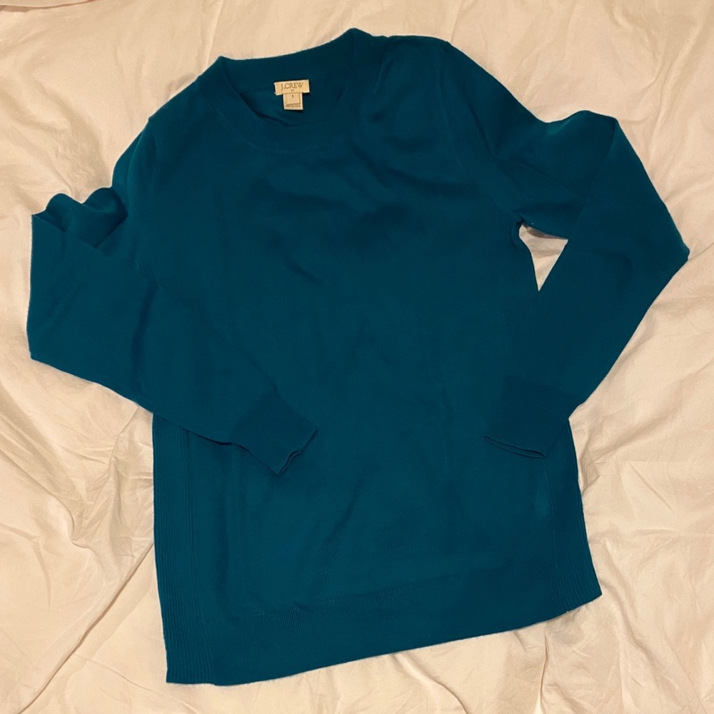 J. Crew teal sweater size S